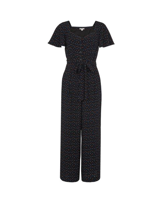 Whistles Black Micro Triangle Print Jumpsuit