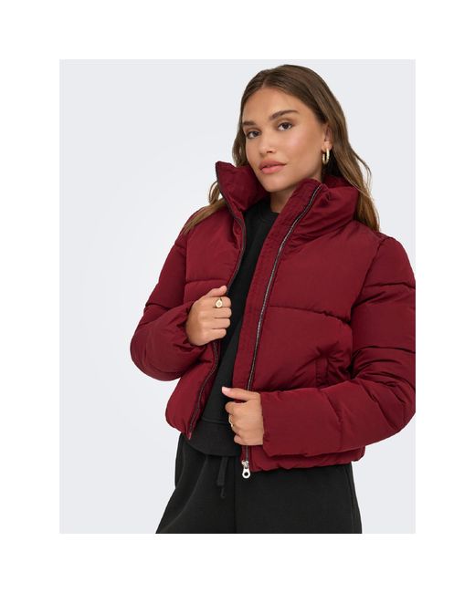 ONLY Red Dolly Short Puffer Jacket