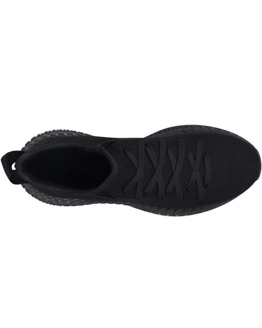 Jack Wills Black Knit Trainer for men