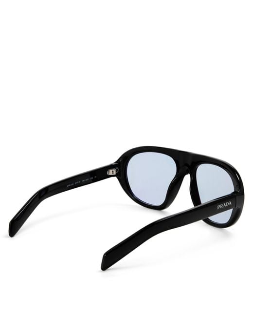 Prada Black 0Pr C05S Aviator Sunglasses for men