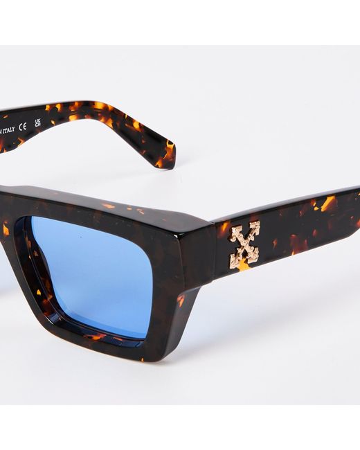 Off-White c/o Virgil Abloh Blue Oregon Square Sunglasses