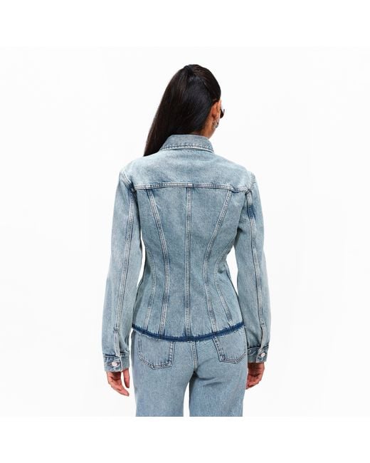 7 For All Mankind Blue Denim Jacket