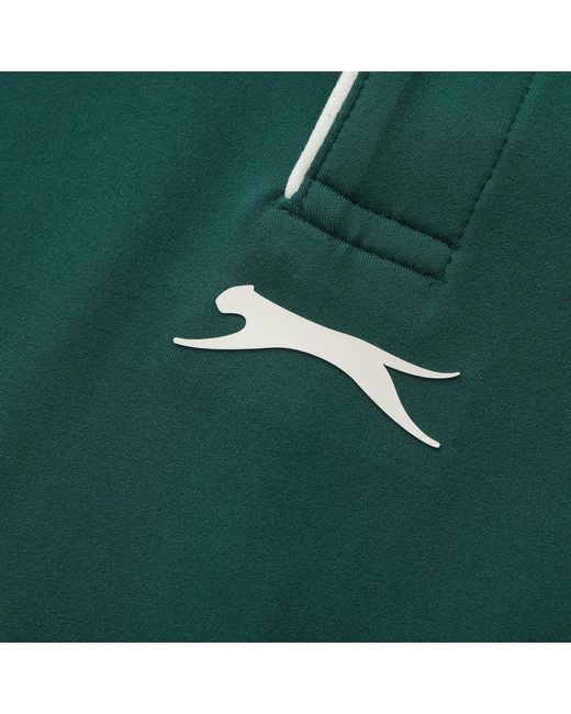 Slazenger 1881 Green Tennis Short Sleeve Performance Polo Shirt for men