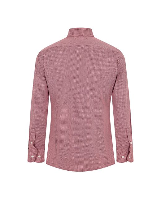 Boss Purple Long Sleeve Oxford Shirt for men