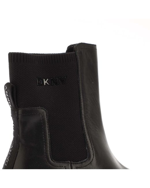 DKNY Black Roxanne Chelsea Boots Size 4