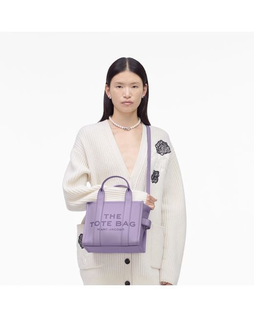 Marc Jacobs Purple Small Leather Tote Bag