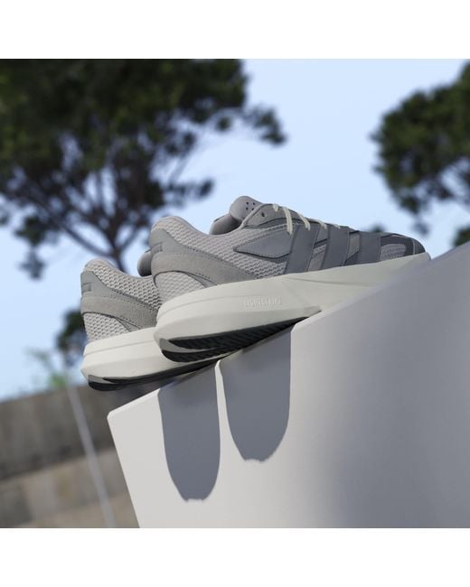 Adidas Gray Lightblaze Trainers for men