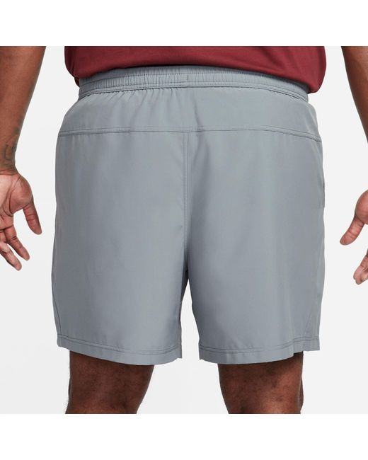 Nike Gray Dri-Fit Form 7 Unlined Versatile Shorts for men