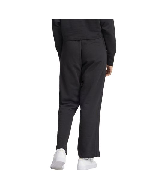 Adidas Black Open Ankle Jersey Joggers