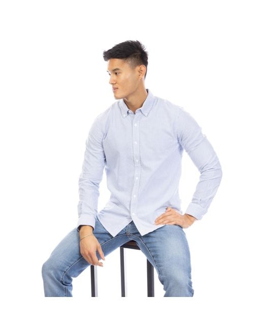 Peter Werth Blue Long Sleeve Shirt for men