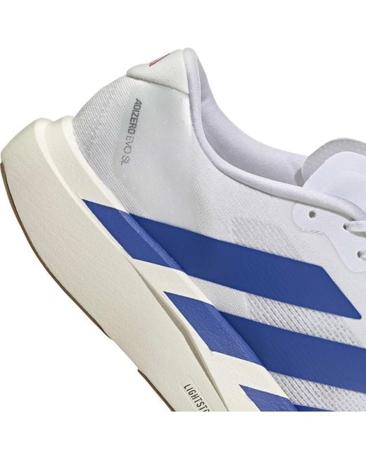 Adidas Blue Adizero Evo Sl Shoes for men