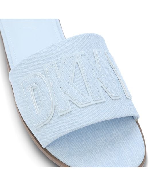 DKNY Blue Willow Flat Sliders