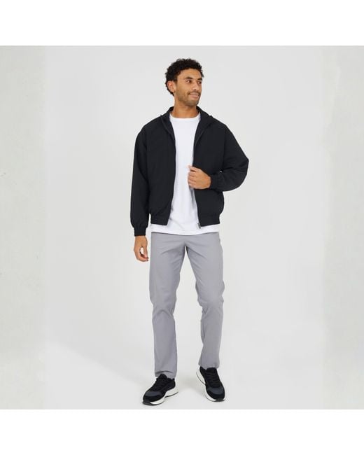 Brave Soul Black Seersucker Oversized Coach Jacket for men