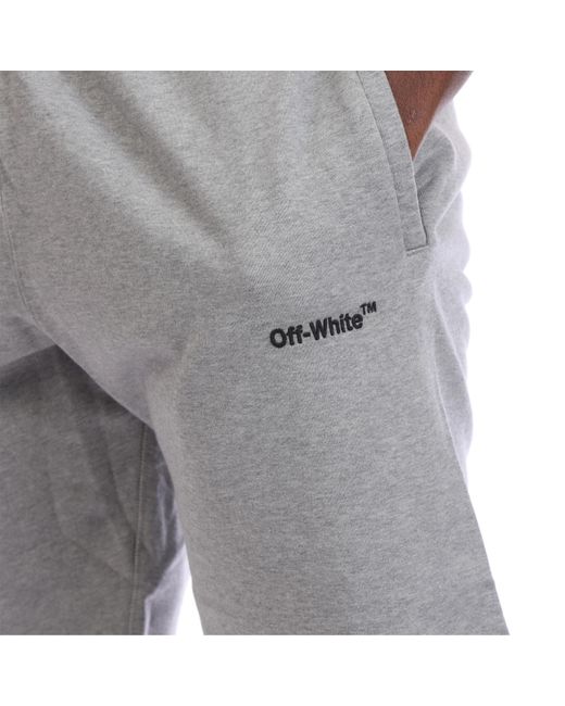 Off-White c/o Virgil Abloh Gray For All Sweat Shorts for men