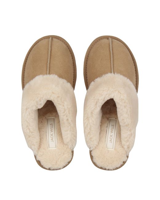 Jack Wills Natural Mule Slippers