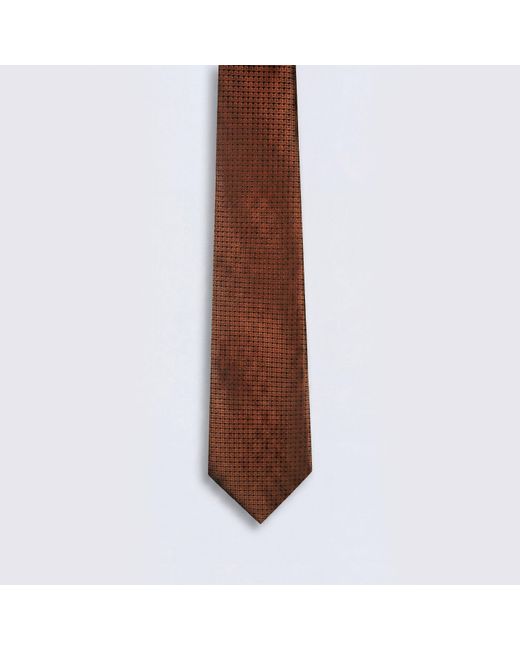 Twisted Tailor Brown Miles Texture Tie for men