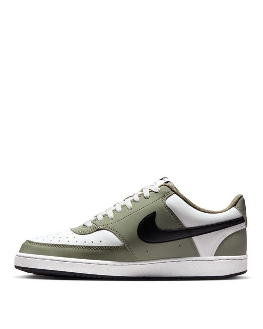 Nike Green Court Vision Low Trainers for men
