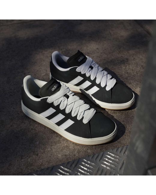 Adidas Blue Adiads Grand Court Base 00S Shoes for men