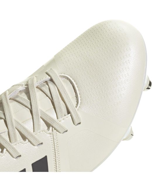 Adidas White Adizero Rs15 Rise Soft Ground Rugby Boots