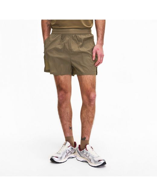 The Couture Club Natural 2-1 Translucent Run Shorts for men
