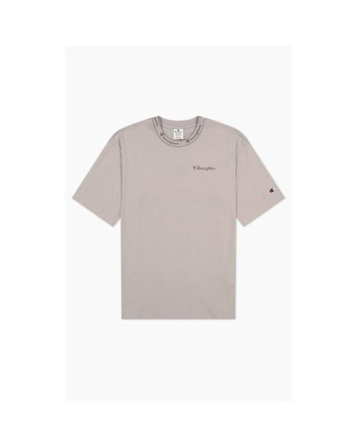 Champion Gray Taped Tee Sn31 for men