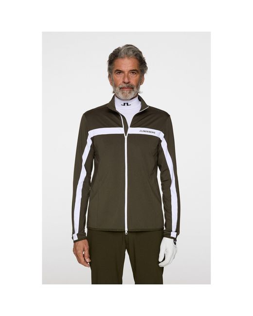 J.Lindeberg Green Jarvis Mid Layer Pullover for men