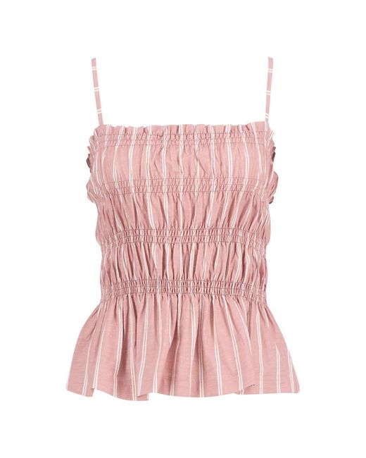 Barbour Pink Peplum Top