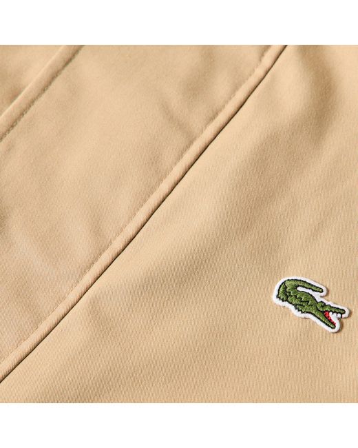 Lacoste Natural Twill Cotton Long Sleeve Harrington Jacket for men
