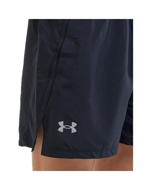 Under Armour Blue Ua Launch 5In Shorts for men