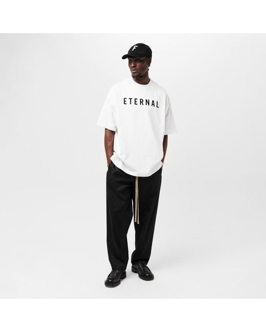 Fear Of God Black Virgin Wool Cashmere Forum Trousers for men
