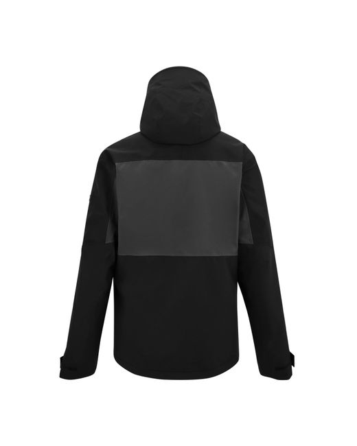 Regatta Black Maland Waterproof Hooded Jacket for men