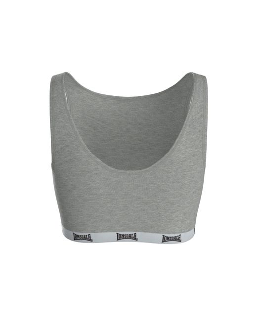 Lonsdale Gray Crop Top