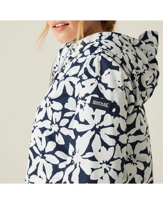 Regatta Blue Bayletta Ii Waterproof Breathable Recycled Waterproof Jacket