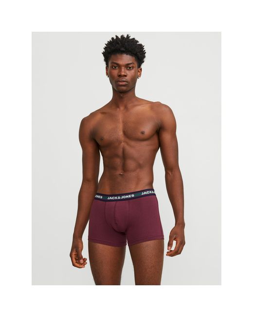 Jack & Jones Blue Solid 10-Pack Boxer Trunks for men