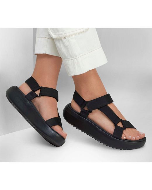 Skechers Blue Pop Ups 3.0 Flat Sandals