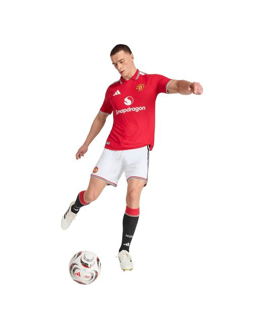 Adidas Red Manchester United Authentic Home Shirt 2026/27 for men