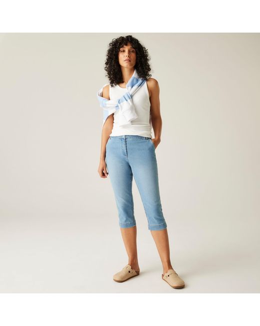 Regatta Blue Bayletta Capri Trousers