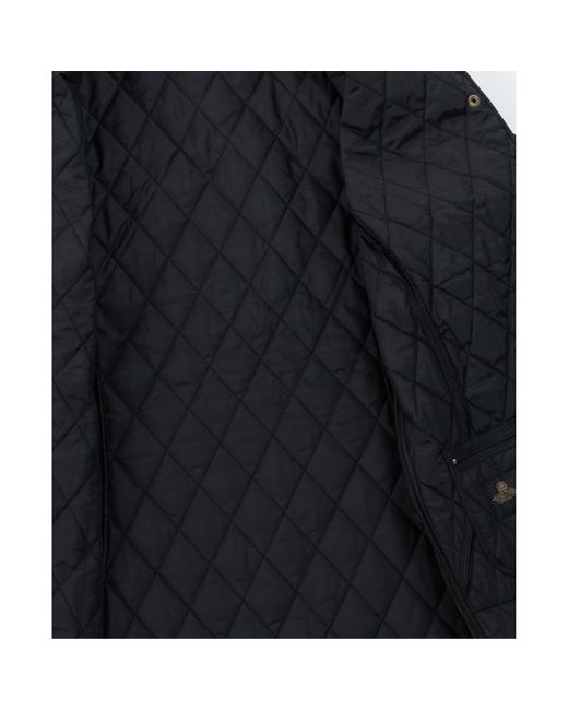 Barbour Black Annandale Diamond Quilted Long Sleeve Hip Length Jacket