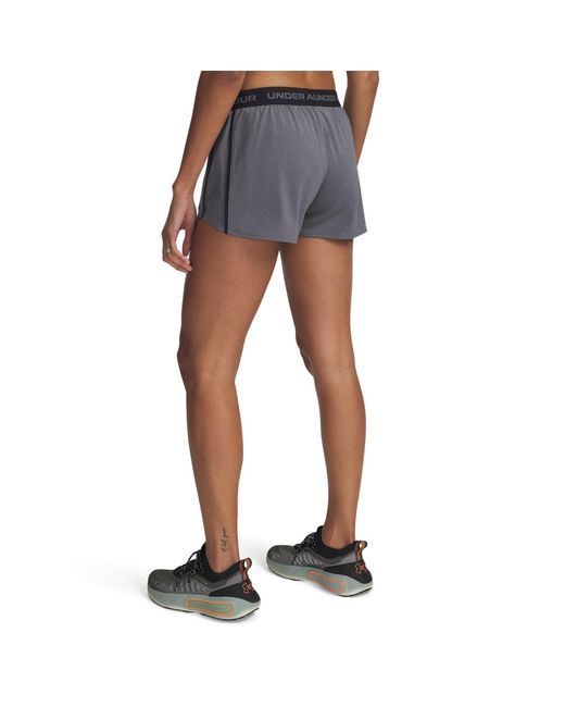 Under Armour Blue Tech Play Up 3" Shorts Castlerock