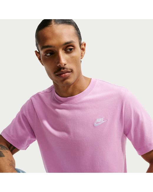 Nike Purple Sportswear Club T-Shirt for men