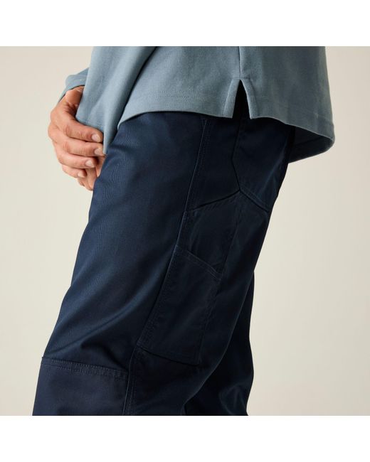 Regatta Blue Cargo Work Trousers for men