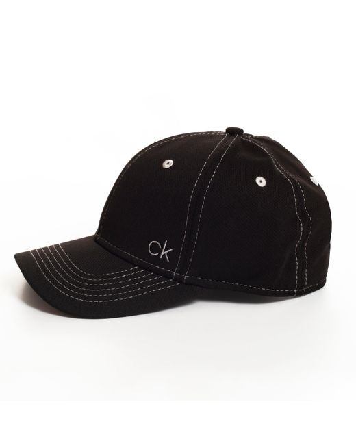 Calvin Klein Black Calvin Ck Golf Performance Mesh Cap for men