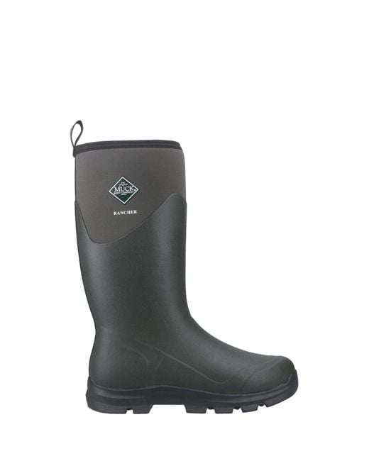 Muck Boot Black Rancher Wellington for men