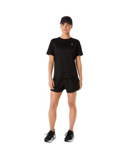Asics Black Core Ss Top Running