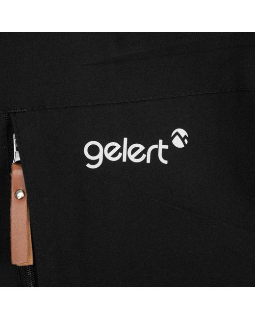 Gelert Black Wind Resistant Fleece Lined Detachable Hood Long Sleeve Full Zip Hoodie for men