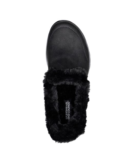 Skechers Black Slip On Trainers