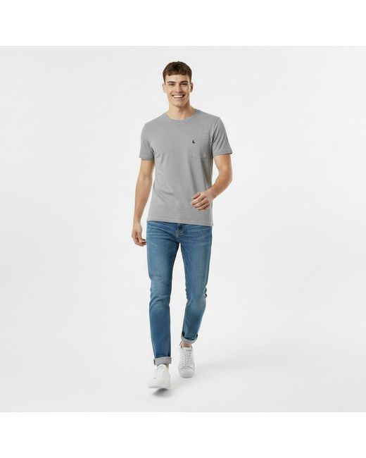 Jack Wills Gray Ayleford Logo T Shirt for men