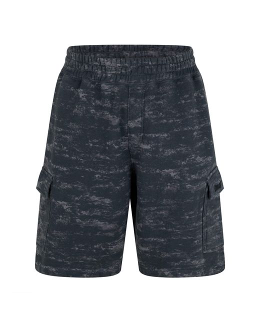 Everlast Black Camo Cargo Shorts for men