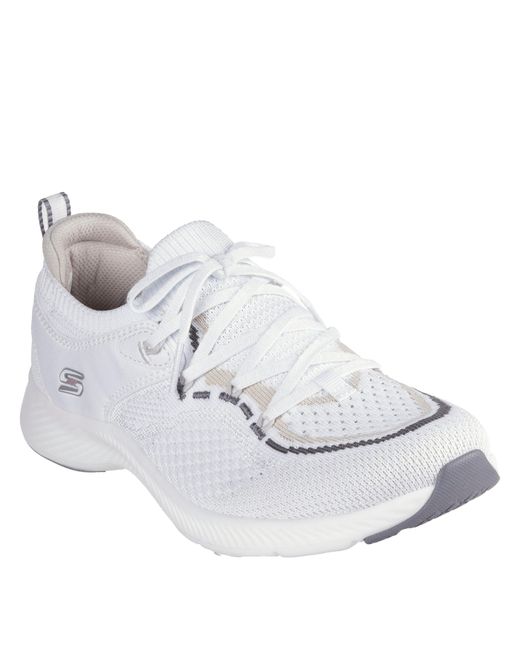 Skechers White Vf Move Slip On Trainers