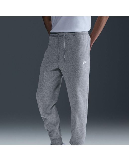 Nike Gray Sportswear Club Fleece Jogging Pants for men